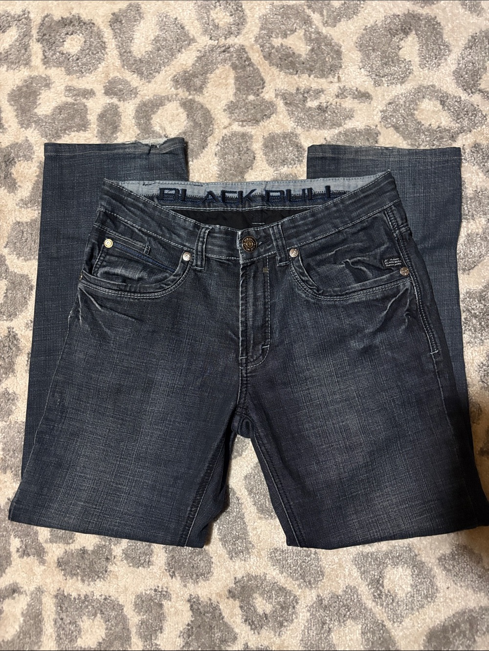 Men’s black bull jeans